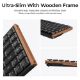 Εικόνα της Πληκτρολόγιο Keychron K3 Ultra 8K Wireless Custom 75% RGB Hot-Swappable Milk POM Brown Switches (US) Wood/Black K3U-H3