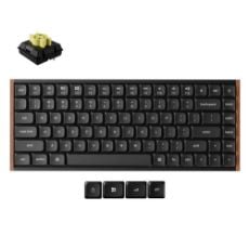 Εικόνα της Πληκτρολόγιο Keychron K3 Ultra 8K Wireless Custom 75% RGB Hot-Swappable Milk POM Banana Switches (US) Wood/Black  K3U-H4