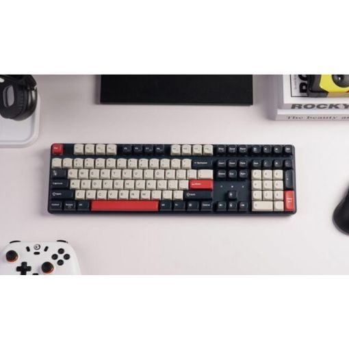 Εικόνα της Πληκτρολόγιο Keychron J5 QMK 1K Wireless Full RGB Hot-Swappable Banana Switches (US) Dark Blue KJ5-H4Z