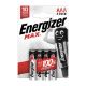 Εικόνα της Αλκαλικές Μπαταρίες AAA Energizer Max LR03 1.5V 4τμχ 20078