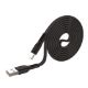 Εικόνα της Καλώδιο Lamtech Flat USB-C to USB-A 1m 18W Black LAM111801
