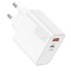 Εικόνα της Φορτιστής Lamtech GaN USB-C & USB-A PD/QC3.0 65W White LAM023558