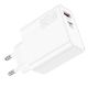 Εικόνα της Φορτιστής Lamtech GaN USB-C & USB-A PD/QC3.0 65W White LAM023558