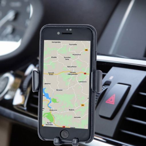 Εικόνα της Lamtech Universal Car Smartphone Holder with Qi Wireless Charging 10W Black LAM023862