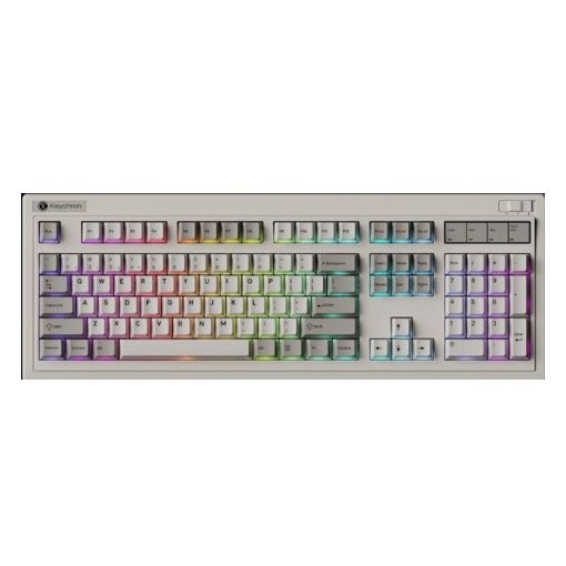 Εικόνα της Πληκτρολόγιο Keychron R6 QMK Wireless Full RGB Hot-Swappable Super Banana Switches (US) Retro R6-M4