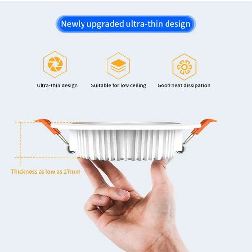 Εικόνα της Χωνευτό Φωτιστικό Σποτ Gledopto Ultra Flat Zigbee RGBWW 350lm 6W White GL-D-013P