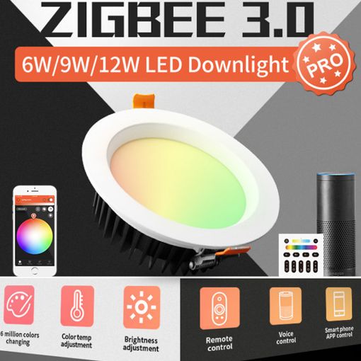 Εικόνα της Χωνευτό Φωτιστικό Σποτ Gledopto Zigbee RGBWW 1050lm IP44 12W White GL-D-005P