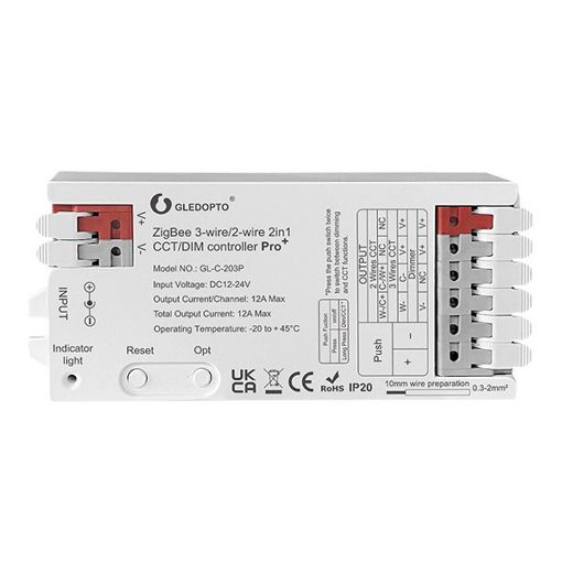 Εικόνα της Gledopto Controller 2in1 ZigBee Pro+ GL-C-203P