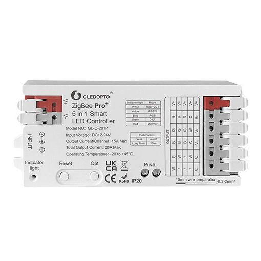 Εικόνα της Gledopto Controller 5in1 ZigBee Pro+ GL-C-201P