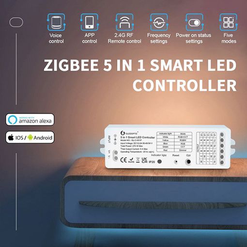 Εικόνα της Gledopto Controller 5in1 RGB+CCT ZigBee GL-C-001P