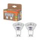 Εικόνα της Λάμπα LED Osram GU10 Spot Ultra Efficient 2700K 360lm 2W Warm White 2τμχ
