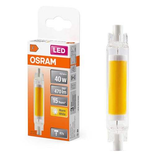 Εικόνα της Λάμπα LED Osram R7S COB 2700K 470lm 4.5W 78mm Warm White