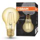 Εικόνα της Λάμπα LED Osram E27 A60 Filament Gold 2400K 650lm 6.5W Extra Warm White
