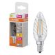 Εικόνα της Λάμπα LED Osram E14 Candle B35 Dimmable Filament 2700K 250lm 1.8W Warm White