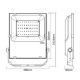 Εικόνα της Προβολέας LED Gledopto Zigbee RGB + 2700-6500K 5500lm IP65 60W Black GL-FL-006P