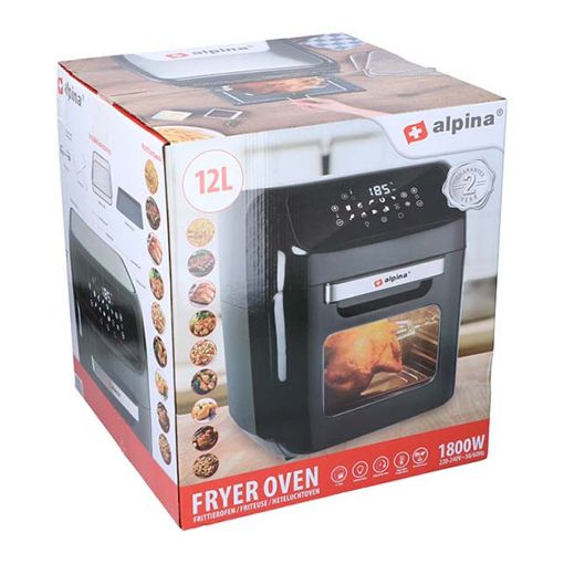 Εικόνα της Φριτέζα Αέρος Alpina 12lt 1800W Black 871125219568