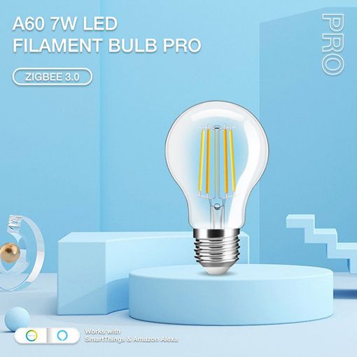 Εικόνα της Λάμπα LED Gledopto Pro E27 A60 Filament 2200-6500K Zigbee 7W Clear GL-B-003P-CLEAR