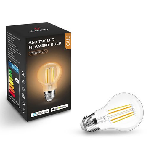 Εικόνα της Λάμπα LED Gledopto Pro E27 A60 Filament 2200-6500K Zigbee 7W Clear GL-B-003P-CLEAR