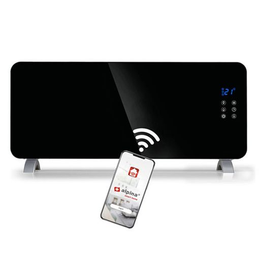 Εικόνα της Θερμοπομπός Alpina με Wi-Fi & Τηλεχειριστήριο IP24 2000W Black 871125224793