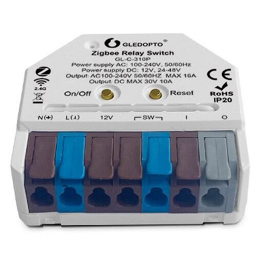 Εικόνα της Gledopto Zigbee Relay Switch GL-C-310P