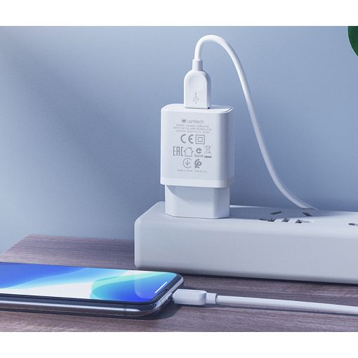 Εικόνα της Φορτιστής Lamtech USB-A 10.5W White LAM022162