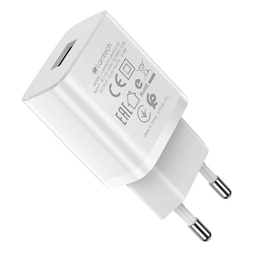 Εικόνα της Φορτιστής Lamtech USB-A 10.5W White LAM022162