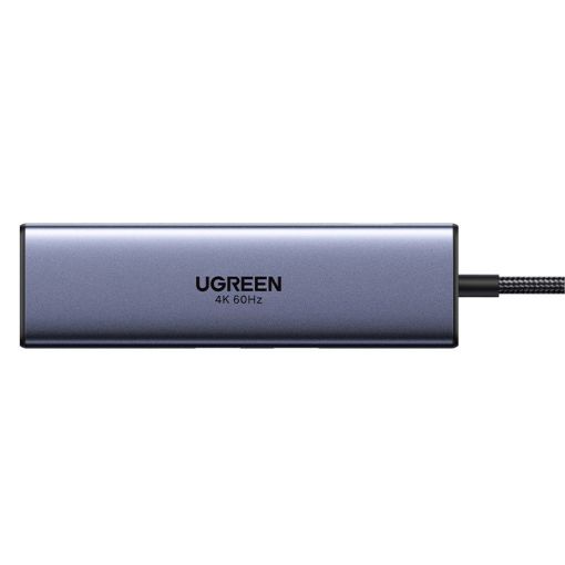 Εικόνα της Docking Station Ugreen CM512 6-in-1 USB-C with DisplayPort & HDMI 4K 60Hz 100W Gray 75643