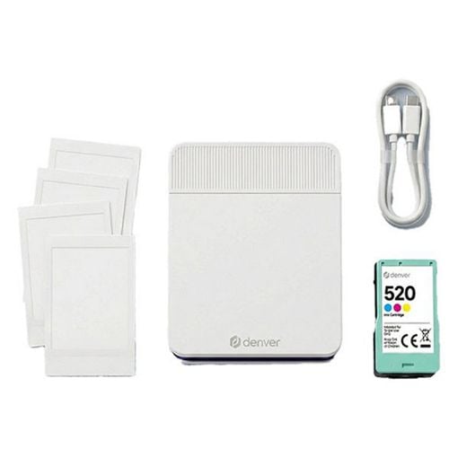 Εικόνα της Εκτυπωτής Denver Bluetooth 800mAh USB-C White MCP6010