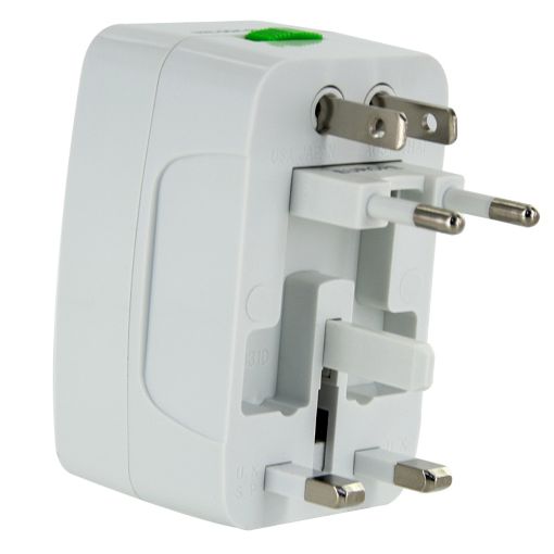 Εικόνα της Φορτιστής Lamtech Universal Travel Adapter 2x USB-A 5W White LAM112969