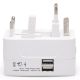 Εικόνα της Φορτιστής Lamtech Universal Travel Adapter 2x USB-A 5W White LAM112969