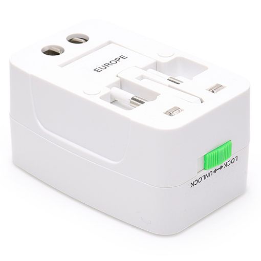 Εικόνα της Φορτιστής Lamtech Universal Travel Adapter 2x USB-A 5W White LAM112969