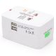 Εικόνα της Φορτιστής Lamtech Universal Travel Adapter 2x USB-A 5W White LAM112969