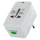 Εικόνα της Φορτιστής Lamtech Universal Travel Adapter 2x USB-A 5W White LAM112969