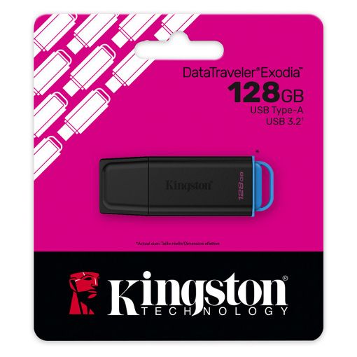 Εικόνα της Kingston DataTraveler Exodia USB 3.2 Type-A 128GB Black DTXG2/128
