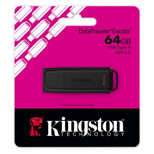 Εικόνα της Kingston DataTraveler Exodia USB 3.2 Type-A 64GB Black DTXG2/64GB