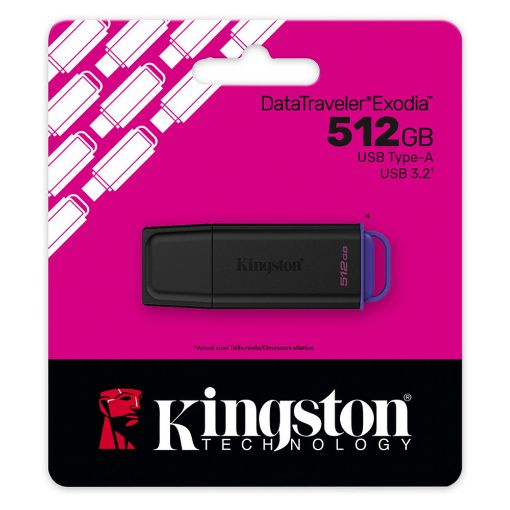 Εικόνα της Kingston DataTraveler Exodia USB 3.2 Type-A 512GB Black DTXG2/512GB